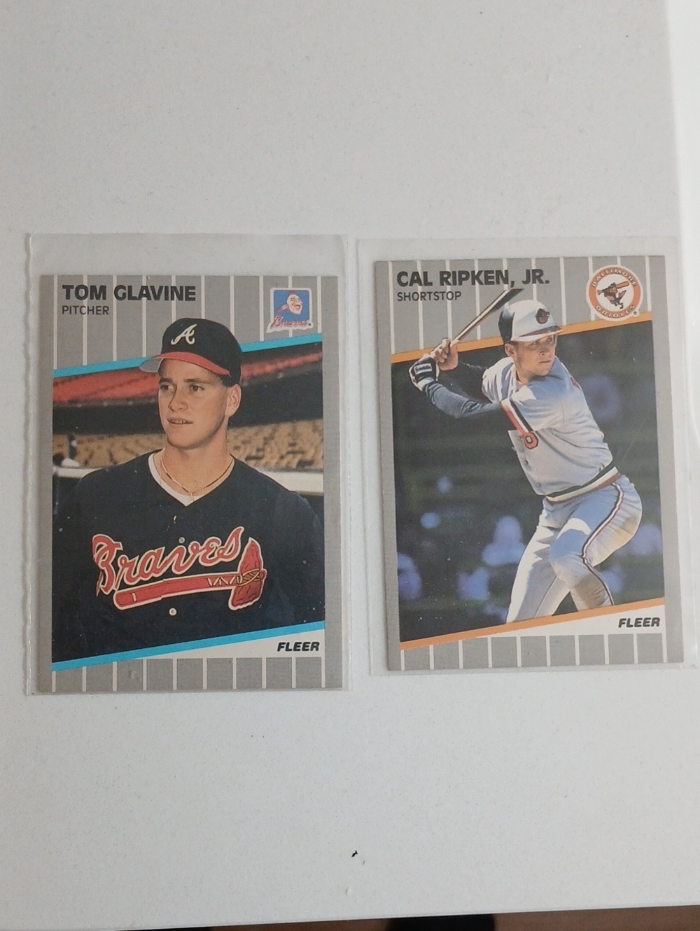 89 Fleer Tom Glavine & Cal Ripken Jr.